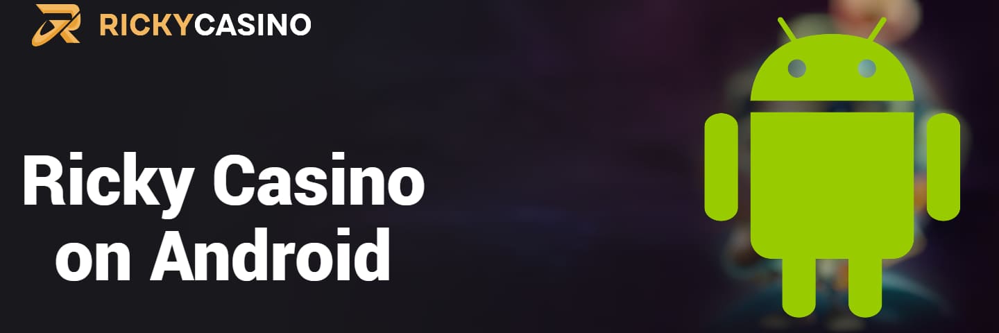 Screenshot of Ricky Casino Android app interface