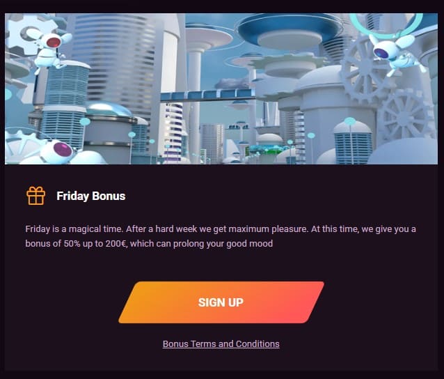 Friday bonus in Ricky Casino.